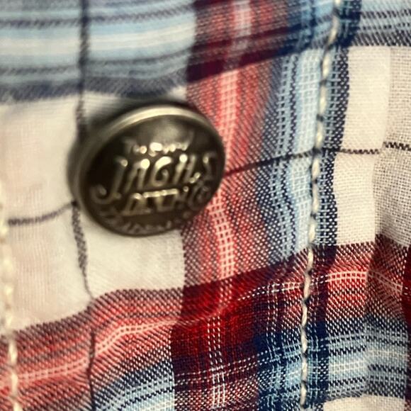 Western Pearl Snap long sleeve shirt by Z.A.C.H.S. Clothing Co large - Picture 8 of 10